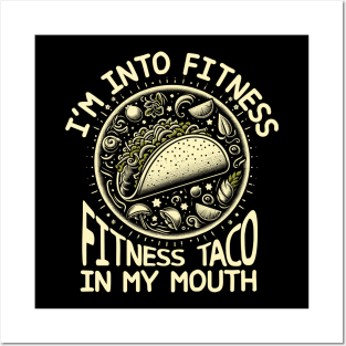 Fitness Taco Posters and Art